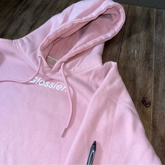 Glossier Pink Hoodie Large - Picture 7 of 10